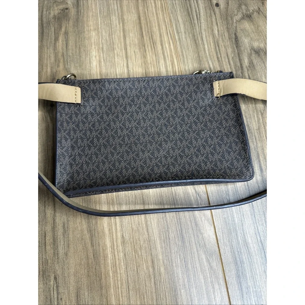 Michael KORS MK Signature Logo‎ Pull Chain Belt Bag Fanny Pack Chocolate